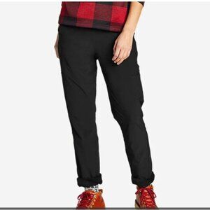 NWT Eddie Bauer Polar Fleece-Lined Pull-On Pants in Black‎ SIze 10